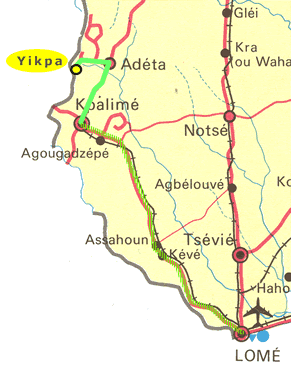 map of taxi route